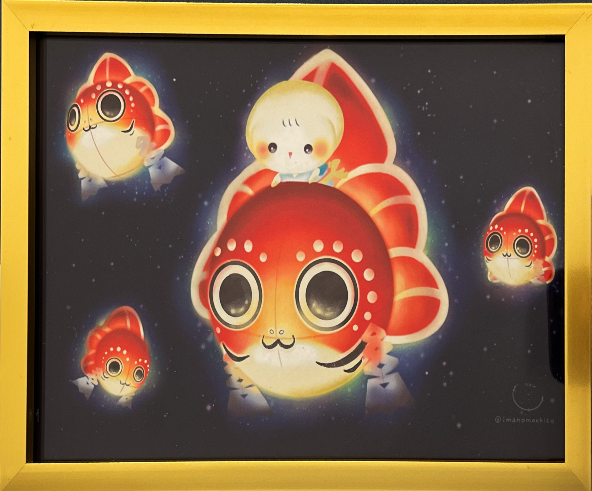 ヒロイロ イラストコンテスト 第1位作品「金魚ねぷたと夜さんぽ」いまのもちこ様